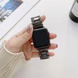 Vijf kralen keramische stalen vervanging horlogebanden voor Apple Watch Series 6 & SE & 5 & 4 44mm / 3 & 2 & 1 42mm