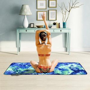 Microfiber Eco-vriendelijke Anti-slip handdoek opvouwbare Yoga Mat Sport Laken  Grootte: 183 x 63cm (Groen)