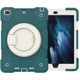 Voor iPad 9.7 2018 Silicone + PC Full Body Protection Tablet Case met houder & riem