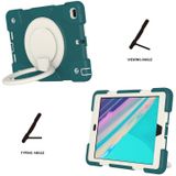 Voor iPad 9.7 2018 Silicone + PC Full Body Protection Tablet Case met houder & riem