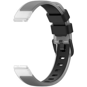 12 mm universele tweekleurige transparante siliconen horlogeband