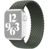 Single-turn nylon geweven horlogeband voor Apple Watch Series 6 & SE & 5 & 4 40mm / 3 & 2 & 1 38mm  Maat:L(Groen)