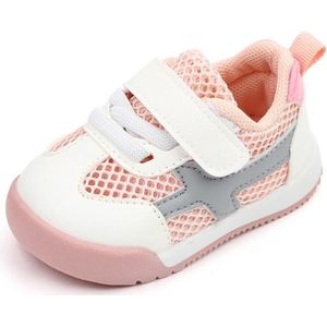 D2678 Herfst Babyschoenen Super Skin Kinderen Sport Witte Schoenen  Maat: 15 (Single Net Pink)