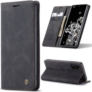 Voor Galaxy S20 Plus CaseMe Multifunctionele Horizontale Flip Lederen Case  met kaartslot & portemonnee(zwart)