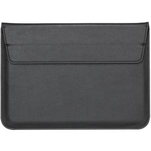 Universele envelop stijl PU lederen draagtas met houder voor uiterst dunne Notebook Tablet PC 15.4 inch  maat: 39x28x1.5cm(Black)