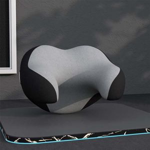 U-vormige Auto Hoofdsteun Auto Memory Foam Neck Pillow (Black Gray)