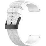 Voor Suunto Spartan Sport Pols HR Baro 24mm voetbalpatroon Siliconen Solid Color Watch Band