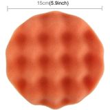 2 PC's auto Wax spons ronde en golvende vorm spons High-density waxen spons  grootte: 15 x 15 cm