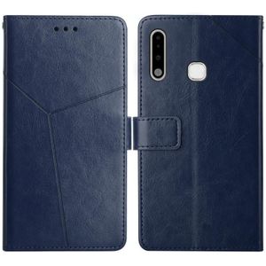 Voor Samsung Galaxy A70E Y Stitching Horizontale Flip Lederen Case met Houder & Card Slots & Portemonnee & Fotolijst