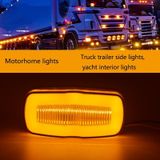 2 STUKS MK-190 Truck LED-zijmarkeringslicht (rood licht)