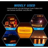 2 STUKS MK-190 Truck LED-zijmarkeringslicht (rood licht)