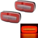 2 STUKS MK-190 Truck LED-zijmarkeringslicht (rood licht)