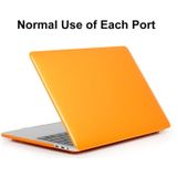 ENKAY Hat-Prince 3 in 1 Voor MacBook Pro 13 inch A2289 / A2251 (2020) Crystal Hard Shell Beschermhoes + Amerikaanse versie Ultradun tpu-toetsenbordbeschermercover + antistofplug'sset (Oranje)