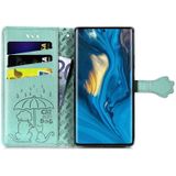 Voor ZTE NUBIA Z30 pro mooie kat en hond embossing patroon horizontale flip lederen tas  met houder & kaart slots & portefeuille en cartoon clasp & lanyard