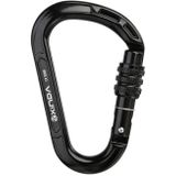 Xinda XD-8123N Outdoorklimmen Apparatuur Snel Opknoping Gesp Carabiner Peren Main Lock HMS Safety Gesp (Zwart)