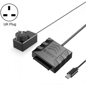 ORICO UTS1 Type-C / USB-C USB 3.0 2 5-inch SATA HDD-adapter met 12V 2A voedingsadapter  kabellengte: 0 5 m (UK-stekker)