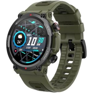 Hartslag/Bloed Zuurstof/Slaap Monitoring Bluetooth Bellen Outdoor Waterdicht Smart Watch(Groen)