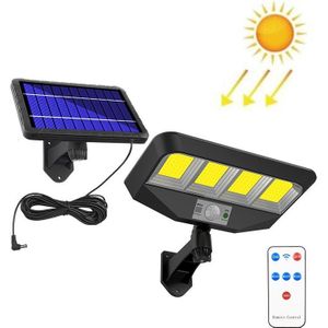 TG-TY081 LED Solar Wandlamp Body Sensation Outdoor Waterdichte Binnenplaats Lamp met Afstandsbediening  Stijl: 138 COB splitst