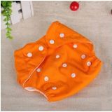 Baby doek herbruikbare luiers luiers wasbaar pasgeboren Ajustable luiers luier veranderende luier kinderen wasbaar doek luiers  grootte: invoegen (oranje)