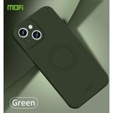 Voor iPhone 15 Plus MOFI Qin-serie Magsafe Skin Feel all-inclusive siliconen telefoonhoesje