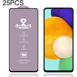 Voor Samsung Galaxy A52 4G 25 Stks 9H HD Large Arc High Alumina Full Screen Gehard Glass Film