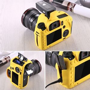 PULUZ siliconen beschermhoes Case voor Canon EOS 5 D Mark III (5D3)(Yellow)