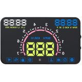 E350 5.8 inch auto HUD / OBD2 voertuig gemonteerde Gator Automotive Head Up Display-beveiligingssysteem met Multi-Color LED  steun auto werkelijke snelheid & draai snelheid & Water temperatuur & olie verbruik & rijbewijs afstand / tijd & Voltage Disp