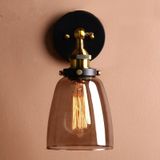 40W VintageGrey glas lampenkap schans moderne Wandverlichting armatuur Home Loft decor armatuur slaapkamer badkamer verlichting