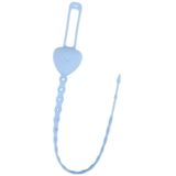 M010087 4 STUKS Siliconen Baby Teether Anti-Dropping Chain Kinderen Fopspeen Anti-Dropping Strap (Blauw)