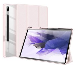 Voor Samsung Galaxy Tab S8 Plus / S7 Plus / S7 Fe DUX DUCIS TOBY-serie Horizontale Flip Tablet Case (Pink)
