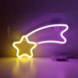 Neon LED Modellering Lamp Decoratie Nachtlampje  Stijl: Warm Roze Meteoor