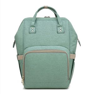 Multi-functional Double Shoulder Bag Handbag Waterproof Oxford Cloth Backpack  Capacity: 16L (Mint Green)