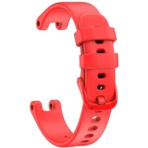 Voor Garmin Lily siliconen vervangende riem horlogeband (rood)