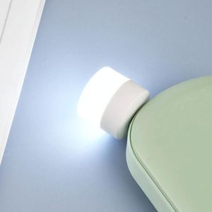 5 stks 1W USB Power LED Oogbescherming Mini Nachtlampje (wit licht)