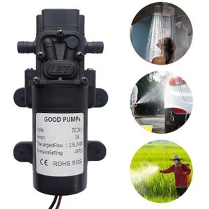 Diafragma Reflux Mini Elektrische Waterpomp 29W Hoge druk Zelf-priming Waterpomp voor auto wassen / irrigatie  spanning: 24V