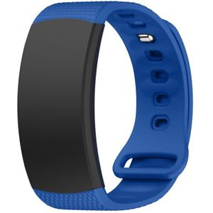 Siliconen polsband horloge band voor Samsung Gear Fit2 SM-R360  polsband maat: 126-175mm (Royal Blue)