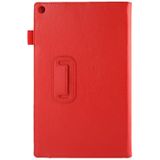 Sony Xperia Z2 10.1 Tablet horizontaal Litchi structuur PU leren Flip Hoesje met houder (rood)