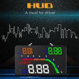 T100 OBD2 4 inch voertuig-gemonteerde Head up display beveiligingssysteem  ondersteuning auto snelheid/motor draaisnelheid display/ogenblikkelijk brandstofverbruik/detectie en eliminatie fout code