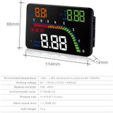 T100 OBD2 4 inch voertuig-gemonteerde Head up display beveiligingssysteem  ondersteuning auto snelheid/motor draaisnelheid display/ogenblikkelijk brandstofverbruik/detectie en eliminatie fout code