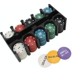 2 stks Leisure schaakspel Poker chip set