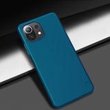 Voor Xiaomi Mi 11 Lite 5G / 4G NILLKIN Frosted Concave-convexe Texture PC Beschermhoes (Peacock Blue)