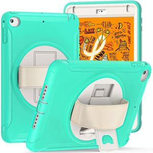 360 graden rotatie pc + TPU tablet case voor iPad mini 5/4 (mint groen)