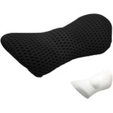 Auto Supplies Lumbale Ondersteuning Memory Foam Auto Rugleuning Lumbale Kussen Seat Cushion Lumbar Kussen  Kleur: 4D Grid Black