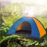 T015 Outdoor Camping Single-layer Tent Camping Beach Tour Tent  Willekeurige kleur levering  van toepassing: 3-4 personen