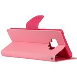 KWIK GOOSPERY FANCY dagboek horizontale Flip lederen case voor Galaxy Note 9  met houder & kaartsleuven & portemonnee (roze)