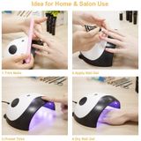 3 stuks 36W UV lamp LED Panda vorm lamp nagel droger USB charge nail art tools (inductie)