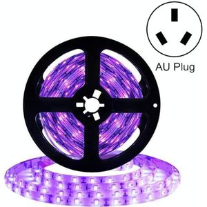 3528 SMD UV Paars Licht Strip Epoxy LED-lamp Decoratieve Lichtstrip  Stijl: Waterdicht 10m (AU-stekker)