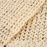 Natuurlijke sisal lange wrijven handdoek met handvat Bad strip plant Fiber Bad wipe