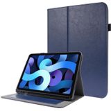Voor iPad Pro 12 9 inch (2020) Crazy Horse Texture Horizontale Flip Lederen kast met 2-vouwbare Houder & Kaartsleuf (Donkerblauw)