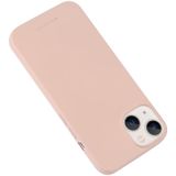 GOOSPERY SOFT FEELING Liquid TPU Phone Case For iPhone 14 Max(Light Pink)